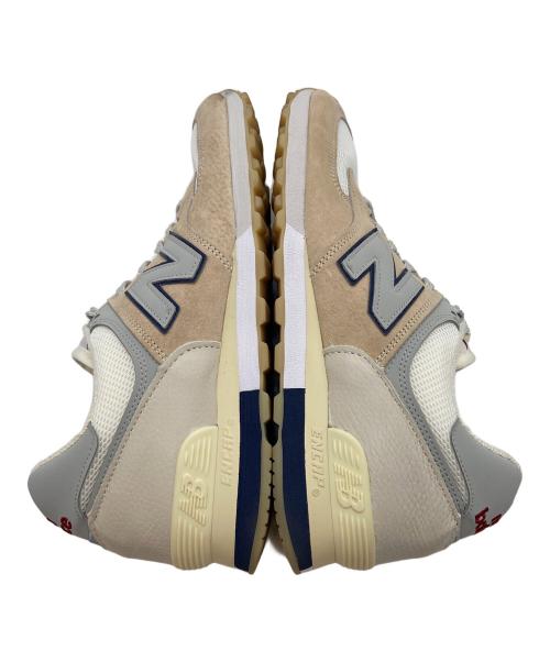 NEW BALANCE（ニューバランス）NEW BALANCE (ニューバランス) ローカットスニーカー ベージュ×ホワイト サイズ:27.5cmの古着・服飾アイテム