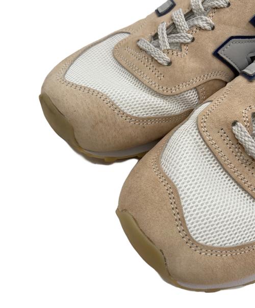 NEW BALANCE（ニューバランス）NEW BALANCE (ニューバランス) ローカットスニーカー ベージュ×ホワイト サイズ:27.5cmの古着・服飾アイテム