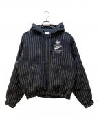 NIKE×stussyナイキ×ステューシー）の古着「中綿ウールジャケット」｜ブラック