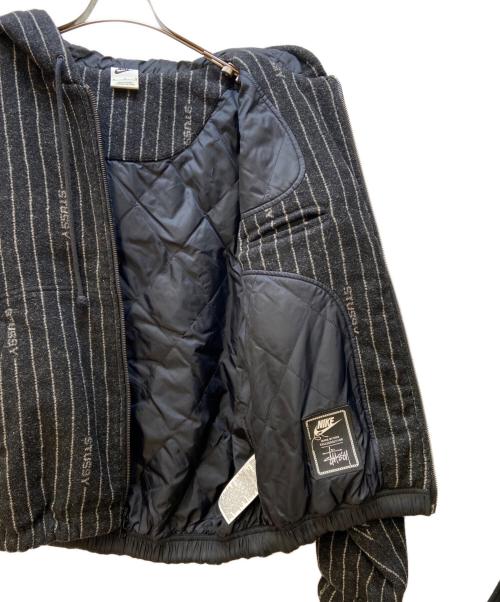 NIKE（ナイキ）NIKE (ナイキ) stussy (ステューシー) 中綿ウールジャケット ブラック サイズ:Mの古着・服飾アイテム
