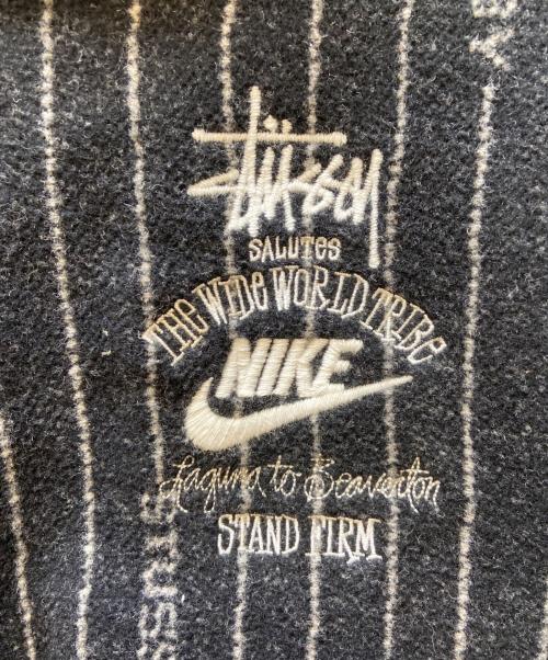 NIKE（ナイキ）NIKE (ナイキ) stussy (ステューシー) 中綿ウールジャケット ブラック サイズ:Mの古着・服飾アイテム