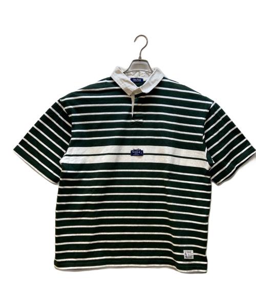 NAUTICA（ノーティカ）NAUTICA (ノーティカ) ポロシャツ グリーン×ホワイト サイズ:XLの古着・服飾アイテム