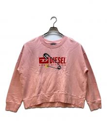DIESEL（ディーゼル）の古着「クルーネックスウェット」｜ピンク