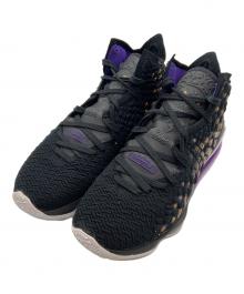 NIKE（ナイキ）の古着「ハイカットスニーカー/LEBRON XVII EP」｜ブラック×パープル