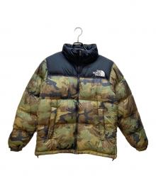 THE NORTH FACE（ザ ノース フェイス）の古着「ダウンジャケット/ノベルティヌプシジャケット」｜カーキ×ブラック