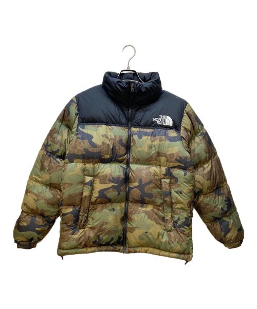THE NORTH FACE（ザ ノース フェイス）THE NORTH FACE (ザ ノース フェイス) ダウンジャケット/ノベルティヌプシジャケット カーキ×ブラック サイズ:Mの古着・服飾アイテム