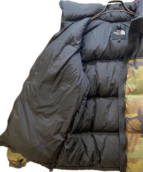 THE NORTH FACE（ザ ノース フェイス）THE NORTH FACE (ザ ノース フェイス) ダウンジャケット/ノベルティヌプシジャケット カーキ×ブラック サイズ:Mの古着・服飾アイテム