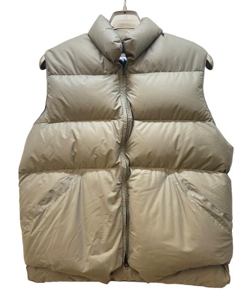 Crescent Down Works（クレセントダウンワークス）Crescent Down Works (クレセントダウンワークス) NEAT (ニート) ダウンベスト グレージュ サイズ:Lの古着・服飾アイテム