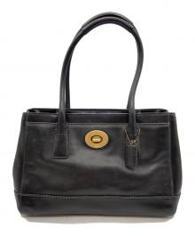 COACH（コーチ）の古着「ハンドバッグ/ミディアムマデリン」｜ブラック