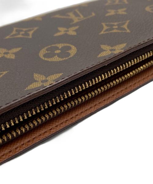 LOUIS VUITTON（ルイ ヴィトン）LOUIS VUITTON (ルイ ヴィトン) 長財布/ポルトモネ・ジップ ブラウンの古着・服飾アイテム