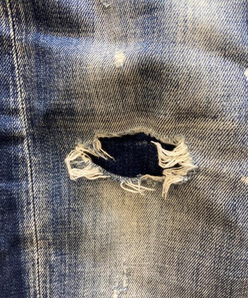 DSQUARED2（ディースクエアード）DSQUARED2 (ディースクエアード) ダメージデニムパンツ/Dark Reveal Wash Sexy Twist Jeans インディゴ サイズ:48の古着・服飾アイテム
