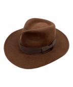 INDIANA JONESインディアナジョーンズ）の古着「ウールフェルトハット」｜ブラウン