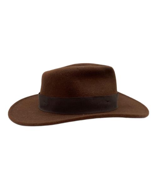 INDIANA JONES（インディアナジョーンズ）INDIANA JONES (インディアナジョーンズ) ウールフェルトハット ブラウンの古着・服飾アイテム