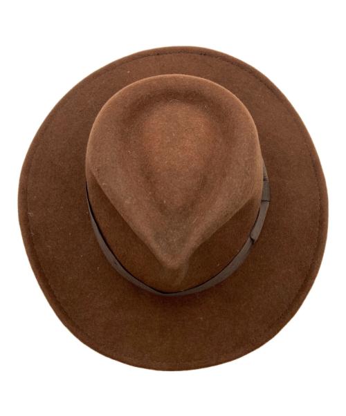 INDIANA JONES（インディアナジョーンズ）INDIANA JONES (インディアナジョーンズ) ウールフェルトハット ブラウンの古着・服飾アイテム