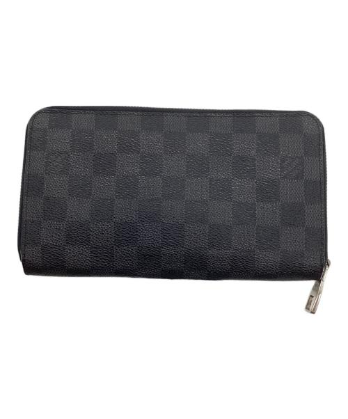 LOUIS VUITTON（ルイ ヴィトン）LOUIS VUITTON (ルイ ヴィトン) ラウンドファスナー財布/グラフィット ジッピー ウォレット ブラックの古着・服飾アイテム