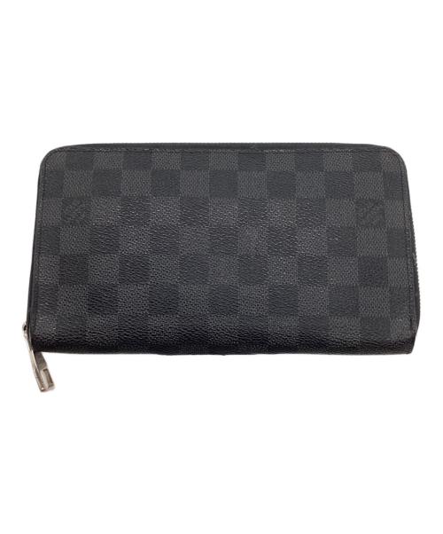 LOUIS VUITTON（ルイ ヴィトン）LOUIS VUITTON (ルイ ヴィトン) ラウンドファスナー財布/グラフィット ジッピー ウォレット ブラックの古着・服飾アイテム