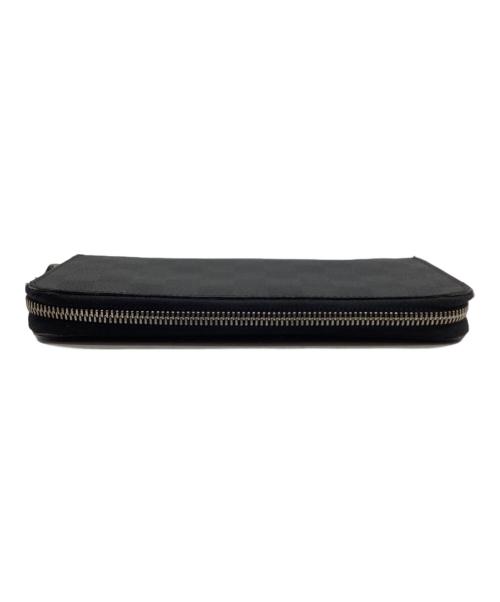 LOUIS VUITTON（ルイ ヴィトン）LOUIS VUITTON (ルイ ヴィトン) ラウンドファスナー財布/グラフィット ジッピー ウォレット ブラックの古着・服飾アイテム