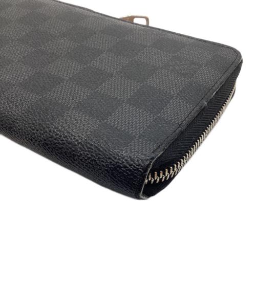 LOUIS VUITTON（ルイ ヴィトン）LOUIS VUITTON (ルイ ヴィトン) ラウンドファスナー財布/グラフィット ジッピー ウォレット ブラックの古着・服飾アイテム