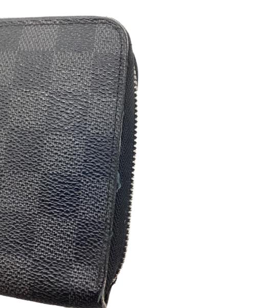 LOUIS VUITTON（ルイ ヴィトン）LOUIS VUITTON (ルイ ヴィトン) ラウンドファスナー財布/グラフィット ジッピー ウォレット ブラックの古着・服飾アイテム