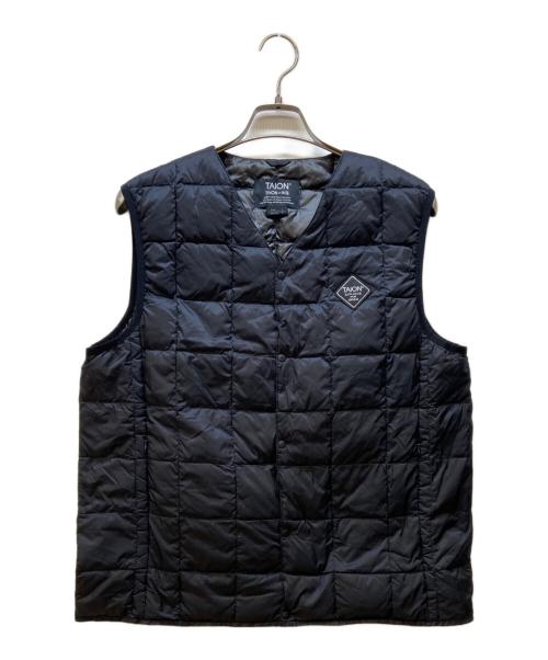 TAION（タイオン）TAION (タイオン) ダウンベスト ブラック サイズ:Lの古着・服飾アイテム