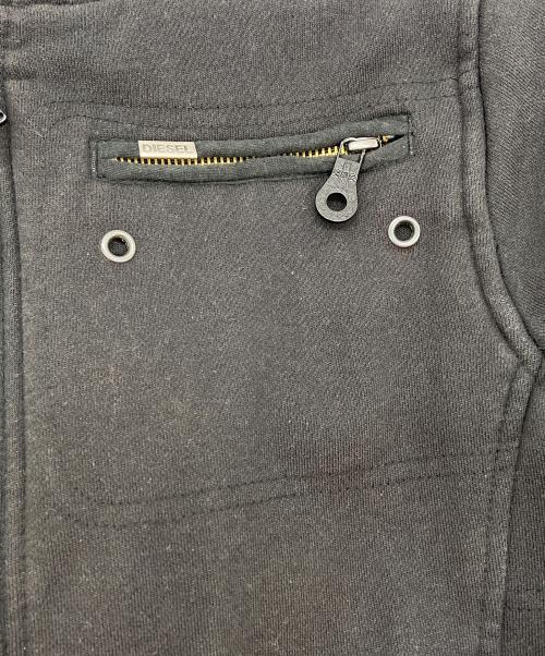 DIESEL（ディーゼル）DIESEL (ディーゼル) ジップパーカー ブラック サイズ:Sの古着・服飾アイテム