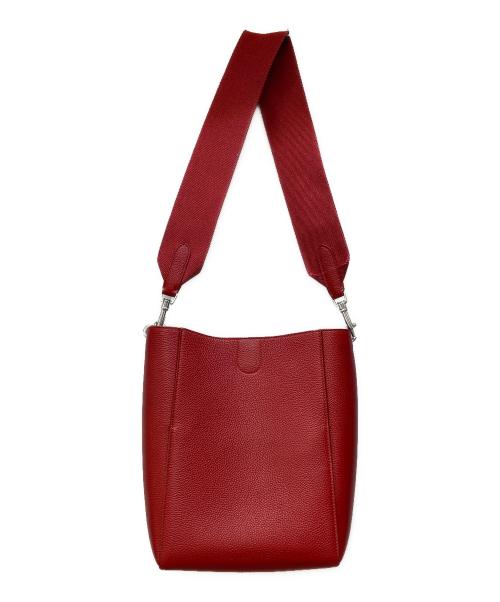 CELINE（セリーヌ）CELINE (セリーヌ) ショルダーバッグ/サングルオンショルダー レッドの古着・服飾アイテム