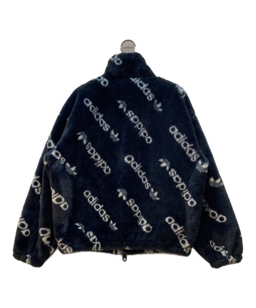 adidas Originals（アディダスオリジナル）adidas Originals (アディダスオリジナル) ファージャケット ブラック×ホワイト サイズ:xsの古着・服飾アイテム