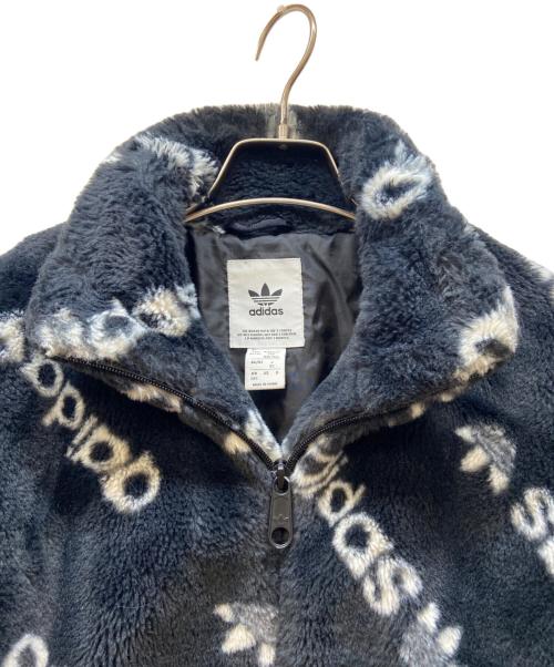 adidas Originals（アディダスオリジナル）adidas Originals (アディダスオリジナル) ファージャケット ブラック×ホワイト サイズ:xsの古着・服飾アイテム