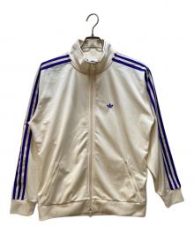 adidas（アディダス）の古着「トラックジャケット」｜ホワイト×パープル