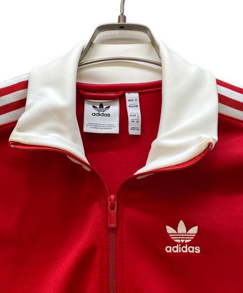 adidas（アディダス）adidas (アディダス) トラックジャケット レッド×ホワイト サイズ:Sの古着・服飾アイテム