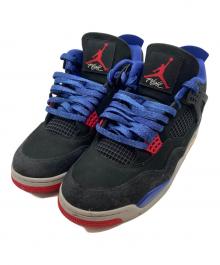 NIKE（ナイキ）の古着「ハイカットスニーカー/AIR JORDAN4/	Rare Air」｜ブラック×ブルー×レッド