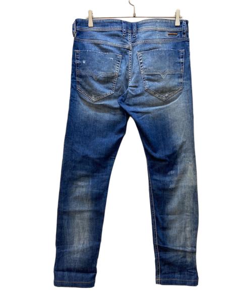 DIESEL（ディーゼル）DIESEL (ディーゼル) ダメージデニムパンツ ブルー サイズ:78.5cm (W31)の古着・服飾アイテム