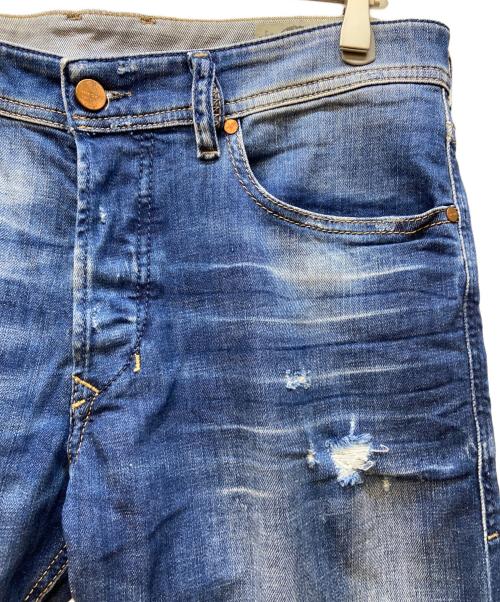 DIESEL（ディーゼル）DIESEL (ディーゼル) ダメージデニムパンツ ブルー サイズ:78.5cm (W31)の古着・服飾アイテム