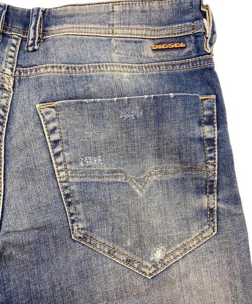 DIESEL（ディーゼル）DIESEL (ディーゼル) ダメージデニムパンツ ブルー サイズ:78.5cm (W31)の古着・服飾アイテム