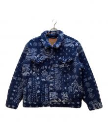LEVI'S（リーバイス）の古着「ボアジャケット/リラックスフィット シェルパトラッカージャケット」｜ネイビー×ホワイト