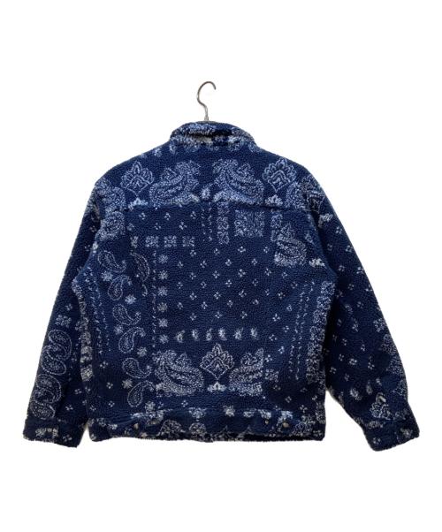 LEVI'S（リーバイス）LEVI'S (リーバイス) ボアジャケット/リラックスフィット シェルパトラッカージャケット ネイビー×ホワイト サイズ:Mの古着・服飾アイテム