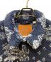 中古・古着 LEVI'S (リーバイス) ボアジャケット/リラックスフィット シェルパトラッカージャケット ネイビー×ホワイト サイズ:M：6000円