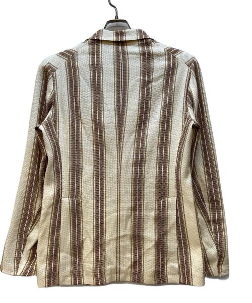 TAGLIATORE（タリアトーレ）TAGLIATORE (タリアトーレ) テーラードジャケット ベージュ×ブラウン サイズ:46の古着・服飾アイテム
