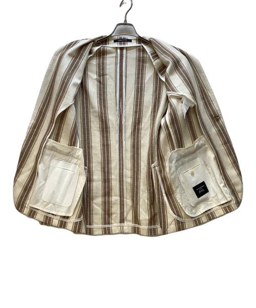 TAGLIATORE（タリアトーレ）TAGLIATORE (タリアトーレ) テーラードジャケット ベージュ×ブラウン サイズ:46の古着・服飾アイテム