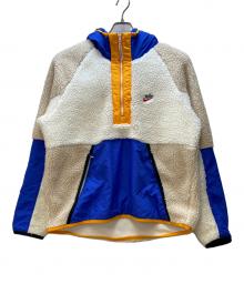 NIKE（ナイキ）の古着「ボアジャケット/ HE ハーフジップフーディ ウィンター」｜ホワイト×ブルー×オレンジ
