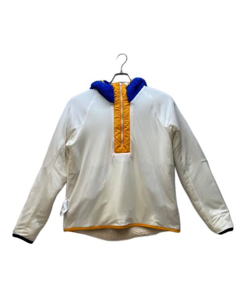 NIKE（ナイキ）NIKE (ナイキ) ボアジャケット/ HE ハーフジップフーディ ウィンター ホワイト×ブルー×オレンジ サイズ:Lの古着・服飾アイテム