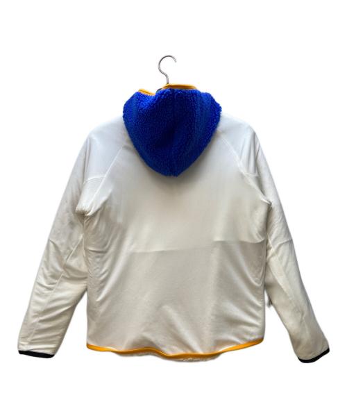 NIKE（ナイキ）NIKE (ナイキ) ボアジャケット/ HE ハーフジップフーディ ウィンター ホワイト×ブルー×オレンジ サイズ:Lの古着・服飾アイテム