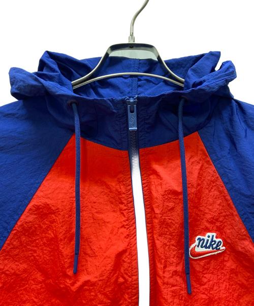 NIKE（ナイキ）NIKE (ナイキ) ナイロンジャケット レッド×ブルー サイズ:Lの古着・服飾アイテム