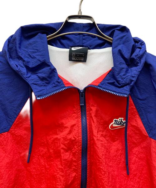 NIKE（ナイキ）NIKE (ナイキ) ナイロンジャケット レッド×ブルー サイズ:Lの古着・服飾アイテム