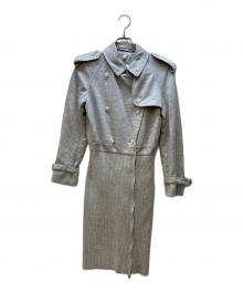 BURBERRY（バーバリー）の古着「トレンチコート/テクニカルウールリコンストラクテッド」｜グレー