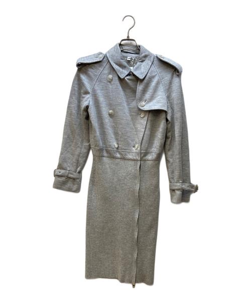 BURBERRY（バーバリー）BURBERRY (バーバリー) トレンチコート/テクニカルウールリコンストラクテッド グレー サイズ:34の古着・服飾アイテム