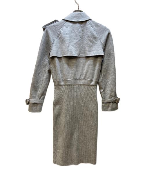 BURBERRY（バーバリー）BURBERRY (バーバリー) トレンチコート/テクニカルウールリコンストラクテッド グレー サイズ:34の古着・服飾アイテム