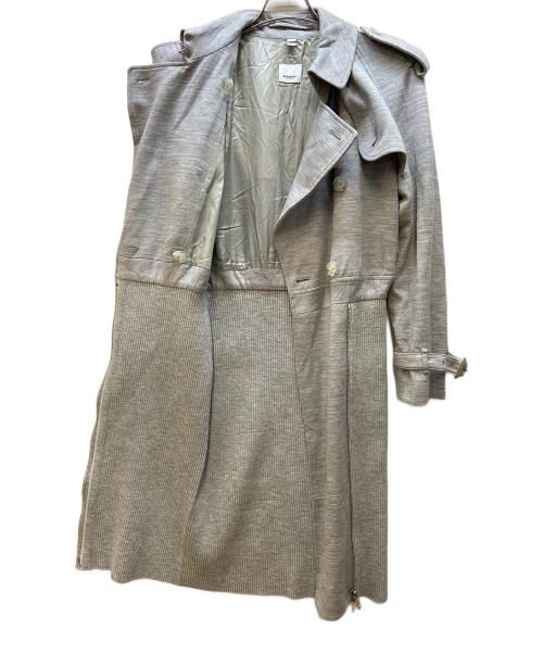 BURBERRY（バーバリー）BURBERRY (バーバリー) トレンチコート/テクニカルウールリコンストラクテッド グレー サイズ:34の古着・服飾アイテム