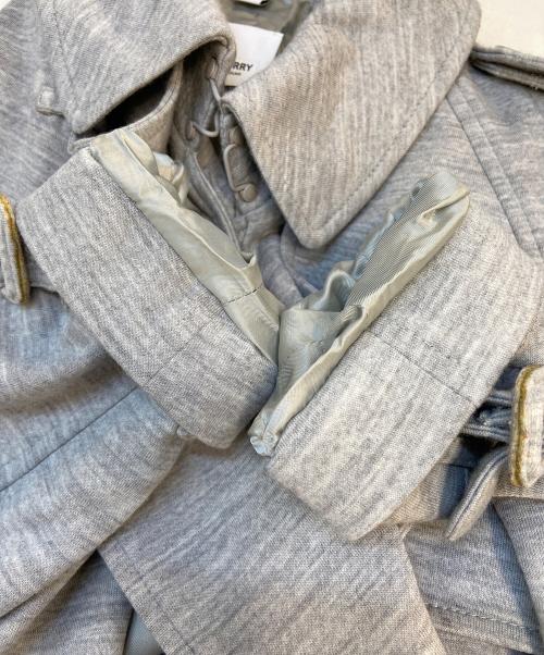 BURBERRY（バーバリー）BURBERRY (バーバリー) トレンチコート/テクニカルウールリコンストラクテッド グレー サイズ:34の古着・服飾アイテム