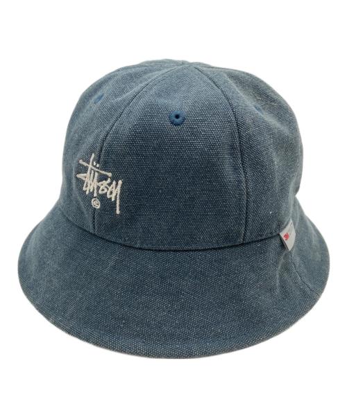 stussy（ステューシー）stussy (ステューシー) バケットハット ブルー サイズ:Sの古着・服飾アイテム